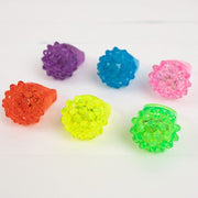 24 Flashing LED Light-Up Jelly Rings - Assorted LED_RING01_ASST