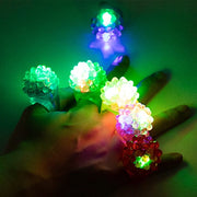 24 Flashing LED Light-Up Jelly Rings - Assorted LED_RING01_ASST