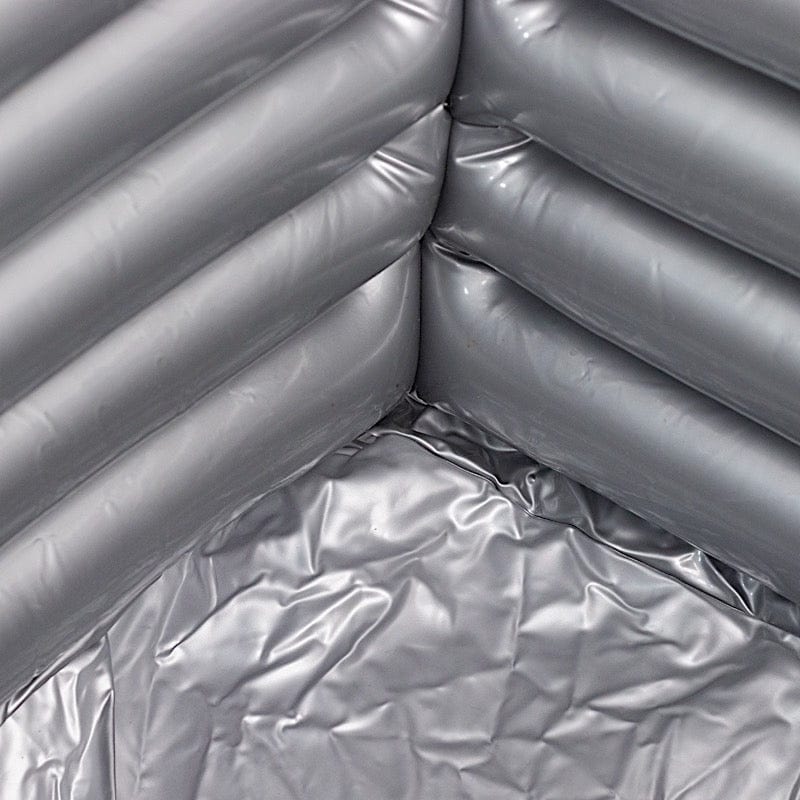 24" Inflatable 80's Themed Boom Box Ice Beverage Cooler - Silver FLOAT_16x24_BOOM