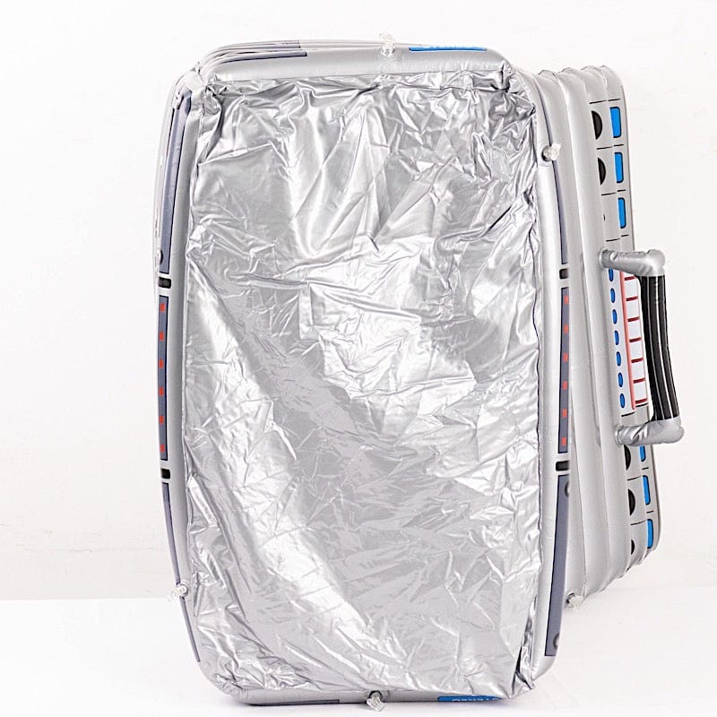 24" Inflatable 80's Themed Boom Box Ice Beverage Cooler - Silver FLOAT_16x24_BOOM