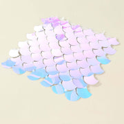 24 Mermaid Scales Sequin Shimmer Wall Photo Backdrop Panels - Iridescent Blue BKDP_PAN02_MERM_ABWB_24