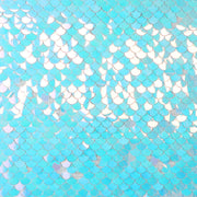 24 Mermaid Scales Sequin Shimmer Wall Photo Backdrop Panels - Iridescent Blue BKDP_PAN02_MERM_ABWB_24