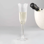 24 pack 6 oz Disposable Plastic Champagne Flute Glasses
