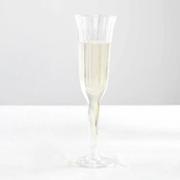 24 pack 6 oz Disposable Plastic Champagne Flute Glasses