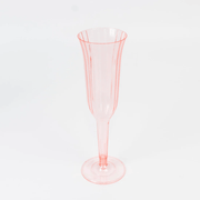 24 pack 6 oz Disposable Plastic Champagne Flute Glasses