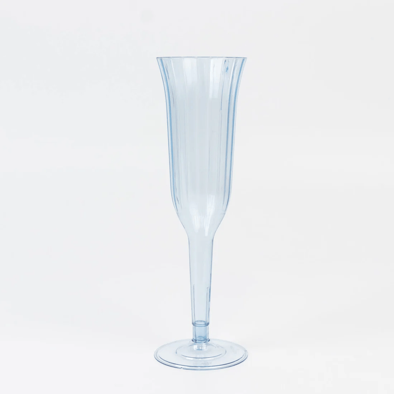 24 pack 6 oz Disposable Plastic Champagne Flute Glasses