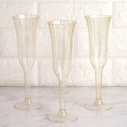 24 pack 6 oz Disposable Plastic Champagne Flute Glasses