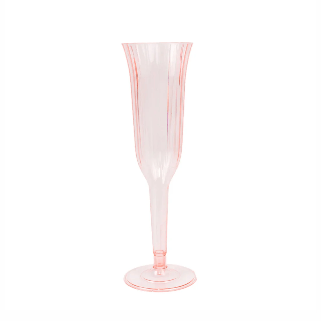 24 pack 6 oz Disposable Plastic Champagne Flute Glasses PLST_CC22_046_PK24