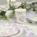 24 Paper Cups Damask Floral Pattern