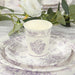24 Paper Cups Damask Floral Pattern