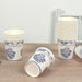 24 Paper Cups Damask Floral Pattern
