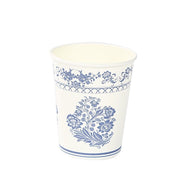 24 Paper Cups Damask Floral Pattern DSP_PCUP_016_9_BFBLUE
