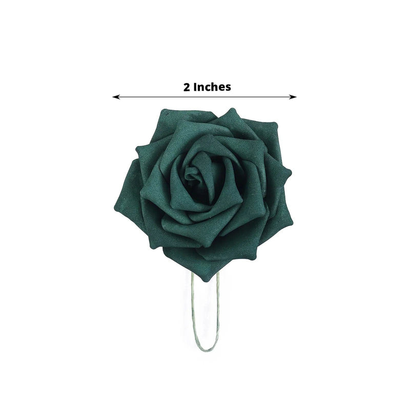 24 pcs 2" Mini Foam Rose Flowers Stems