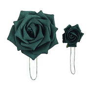 24 pcs 2" Mini Foam Rose Flowers Stems