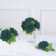 24 pcs 5" Foam Rose Flowers Stems