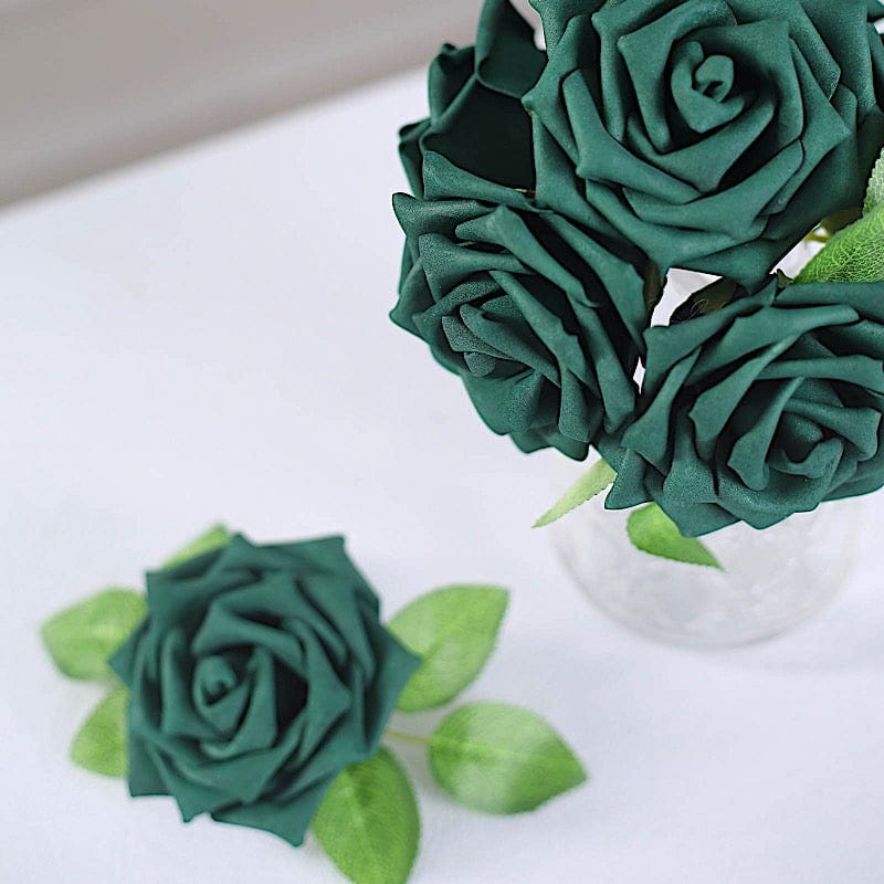 24 pcs 5" Foam Rose Flowers Stems