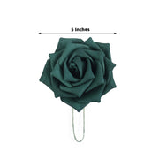 24 pcs 5" Foam Rose Flowers Stems