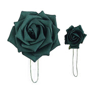24 pcs 5" Foam Rose Flowers Stems