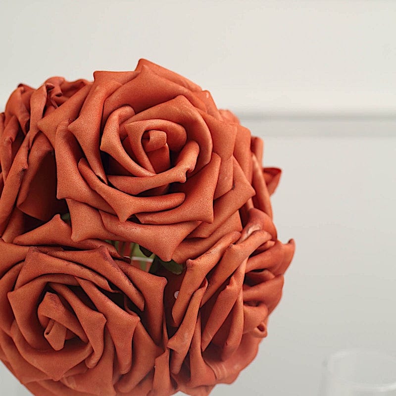 24 pcs 5" Foam Rose Flowers Stems