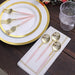24 pcs 6" Gold Premium Fork and Spoon Plastic Cutlery - Disposable Tableware