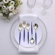 24 pcs 6" Gold Premium Fork and Spoon Plastic Cutlery - Disposable Tableware