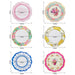 24 pcs 9" Floral Paper Dinner Plates with Scalloped Edge - Assorted DSP_PPR0017_9_MIX