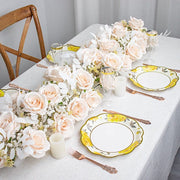 24 pcs 9" Floral Paper Dinner Plates with Scalloped Edge - Assorted DSP_PPR0017_9_MIX