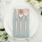 24 pcs Plastic Cutlery Spoon Fork Knife Set - Disposable Tableware