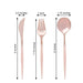 24 pcs Plastic Cutlery Spoon Fork Knife Set - Disposable Tableware
