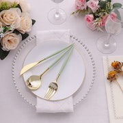 24 pcs Plastic Cutlery Spoon Fork Knife Set - Disposable Tableware