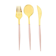 24 pcs Plastic Cutlery Spoon Fork Knife Set - Disposable Tableware DSP_YY0010_8_GD_046
