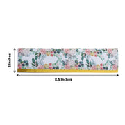 24 Peony Floral Water Bottle Labels with Gold Trim - White and Pink STK_BOTT_FLOR01_GOLD