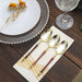 24 Plastic 6" Dessert Spoons with Roman Column Handle - Disposable Tableware
