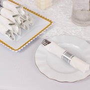 24 Plastic Silverware with Pre Rolled Paper Napkins