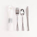 24 Plastic Silverware with Pre Rolled Paper Napkins DSP_YY001_KIT_SILV
