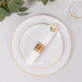 24 Plastic Silverware with Pre Rolled White Paper Napkins - Rose Gold