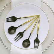 24 Premium 6" Plastic Cutlery Spoons and Forks Set - Disposable Tableware