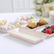 24 Rectangle 5" Biodegradable Wheat Straw Fiber Mini Serving Trays - Natural DSP_DST_BPL001_3_NAT