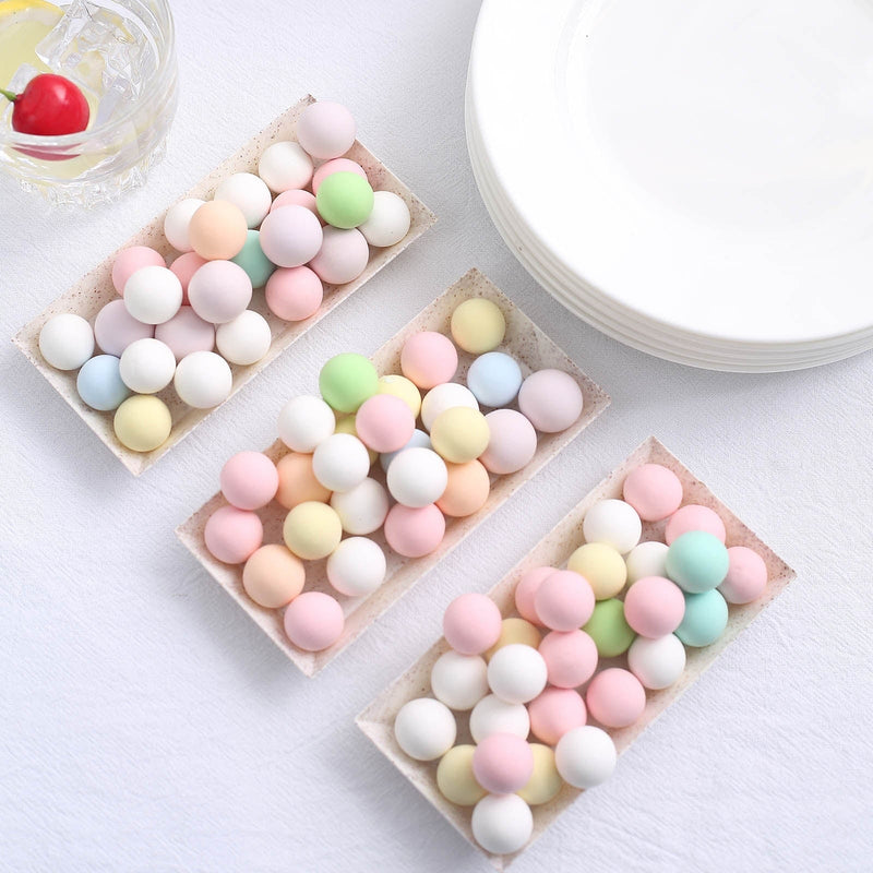 24 Rectangle 5" Biodegradable Wheat Straw Fiber Mini Serving Trays - Natural DSP_DST_BPL001_3_NAT