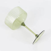 24 Ribbed 10 oz Premium Plastic Disposable Champagne Glasses with Detachable Stem