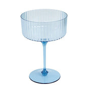 24 Ribbed 10 oz Premium Plastic Disposable Champagne Glasses with Detachable Stem DSP_CUCK002_10_086