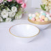24 Round 7oz Glossy Heavy Duty Plastic Dessert Bowls - White and Gold DSP_DST_BO004_7_WHTGD
