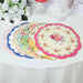 24 Round Cardboard Paper Placemats with Assorted Floral Designs DSP_CHRG_TEA017_MIX
