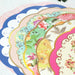 24 Round Cardboard Paper Placemats with Assorted Floral Designs DSP_CHRG_TEA017_MIX
