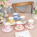 24 Round Floral Paper Tea Cup and Saucer Set - Assorted DSP_PPCU_R017_MIX