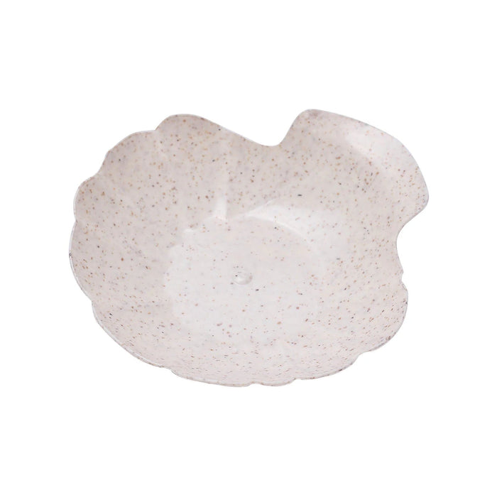 24 Sea Shell 3.5" Biodegradable Wheat Straw Fiber Serving Trays - Natural DSP_DST_BPL004_1_NAT