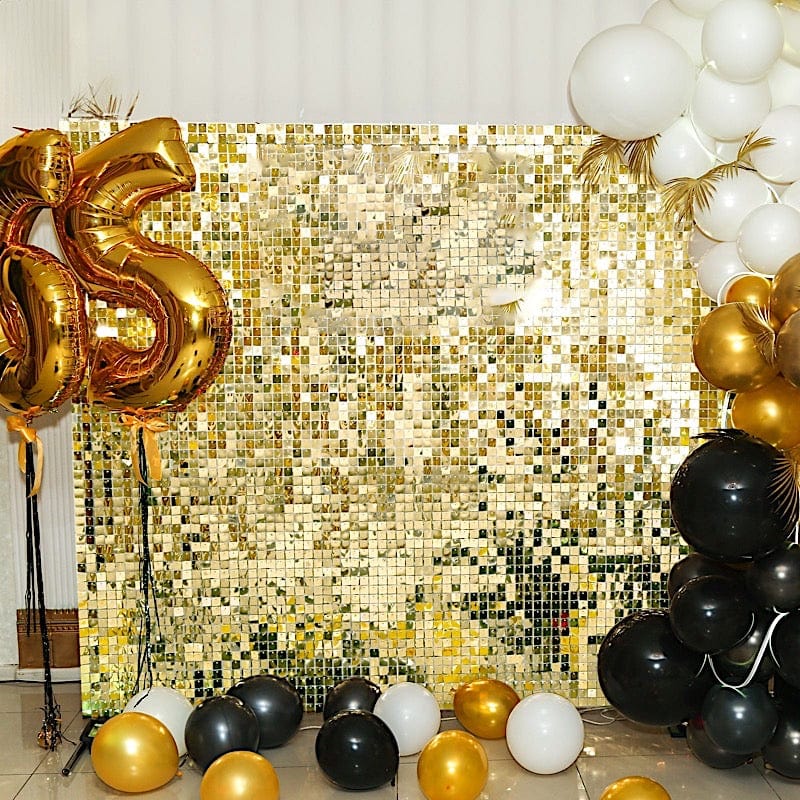 24 Square Sequin Shimmer Wall Photo Backdrop Panels