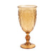 24 Transparent 10 oz Retro Embossed Plastic Wine Glasses DSP_CUWN011_10_AMB