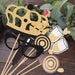 24 Vintage Glitter Fun Party Photo Booth Props - Black and Gold WED_PRTY_PHOTO_01
