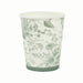 24 White Sage Green French Toile Paper Cups - Disposable Tableware DSP_PCUP_016_9_SAGE